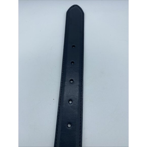 Men's Black Genuine Leather Belt Size 32 | 1 1/8" Wide | Style 8221 | Classic Fi - Picture 10 of 14